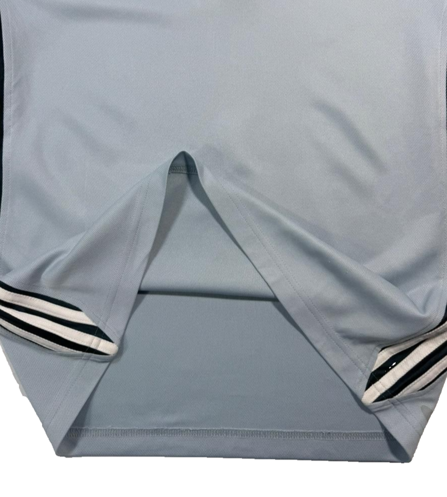 Adidas Roland Garros Men's Light Blue 1/4 Zip Tennis Shirt Size M