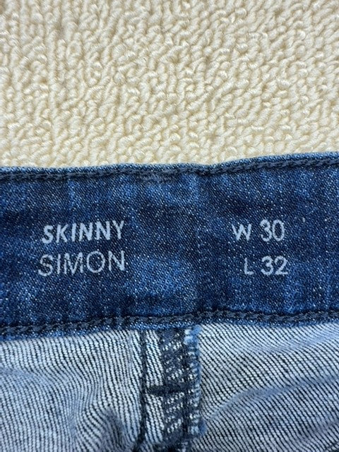 Tommy Jeans Simon Skinny Men's 30x32 Blue Denim