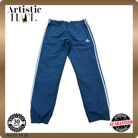 Adidas Men's Navy Track Pants – Size M – Ref 81F5A
