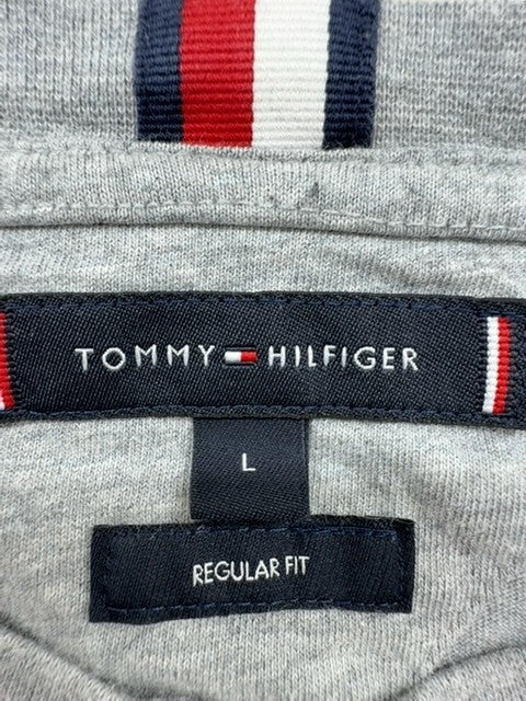 Tommy Hilfiger Men's Light Grey Heather Graphic T-Shirt L New