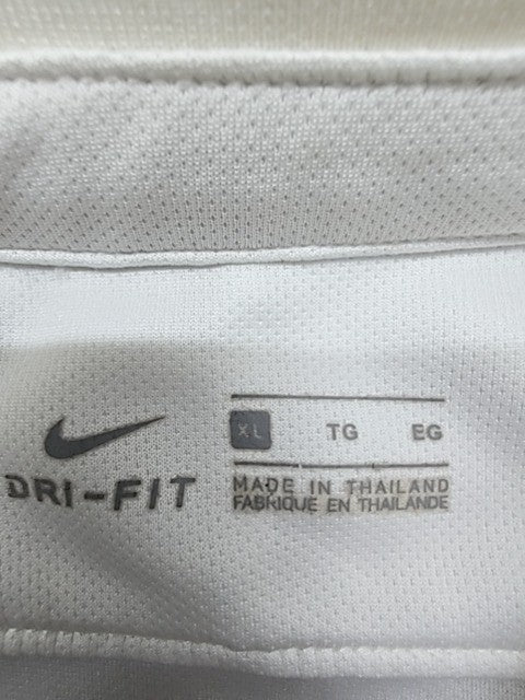 Nike XL White Dri-FIT Polo Jersey Short Sleeve 100% Poly
