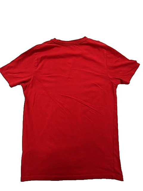 Jack & Jones Red Short Sleeve Men's T-Shirt S Cotton Crew Neck