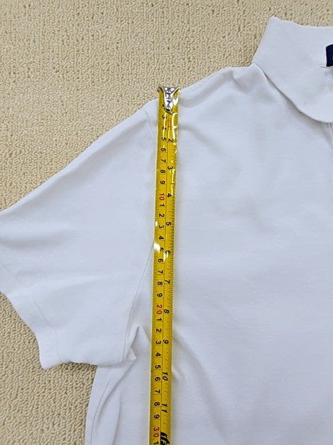 Polo Ralph Lauren White Cotton Polo Shirt Men's Large Short Sleeve