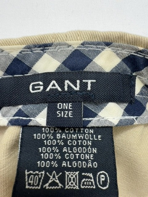 GANT Men Beige Baseball Cap Stru 100% Cotton Size One Adjustable Strapback