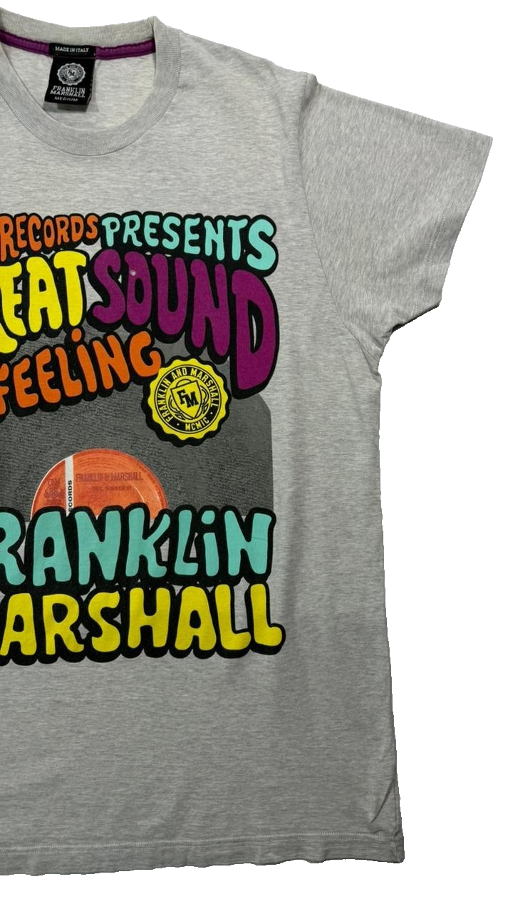 Vtg Franklin & Marshall Graphic T-Shirt "Great Sound Feeling" F&M Records - M