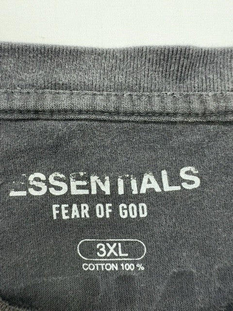 Fear of God Essentials Boys Charcoal Long Sleeve 3XL T-Shirt