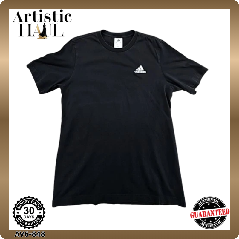 Adidas Black Men's Short Sleeve Crewneck T-Shirt Size S DA2420 Regular
