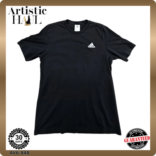 Adidas Black Men's Short Sleeve Crewneck T-Shirt Size S DA2420 Regular