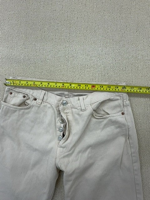 Levi's 501 Men's Beige Jeans 38x36 Vintage Made USA