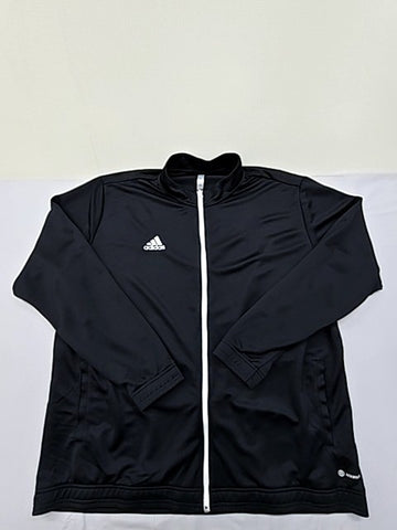 Adidas Men's Black Track Jacket XL 3 Stripes Zipper