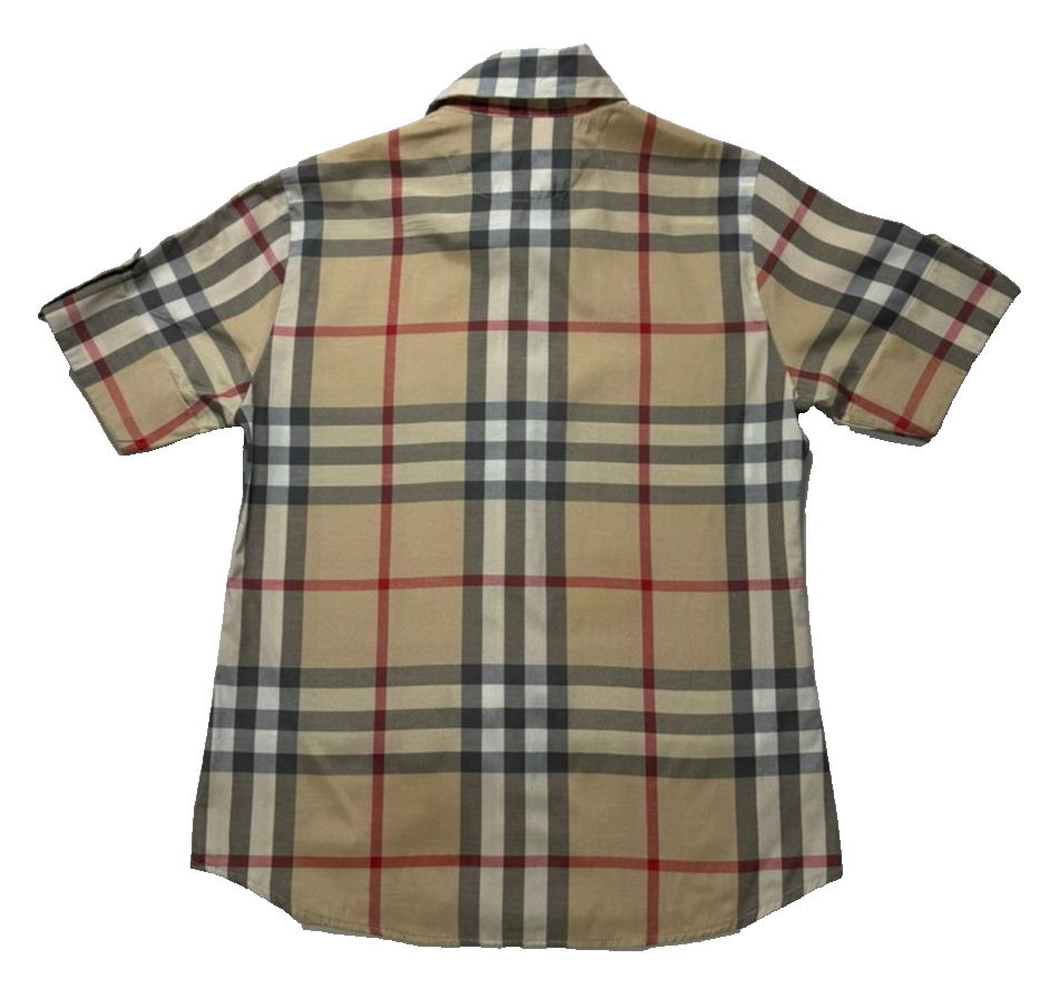 Burberry Checked Cotton-Poplin Shirt - Size M