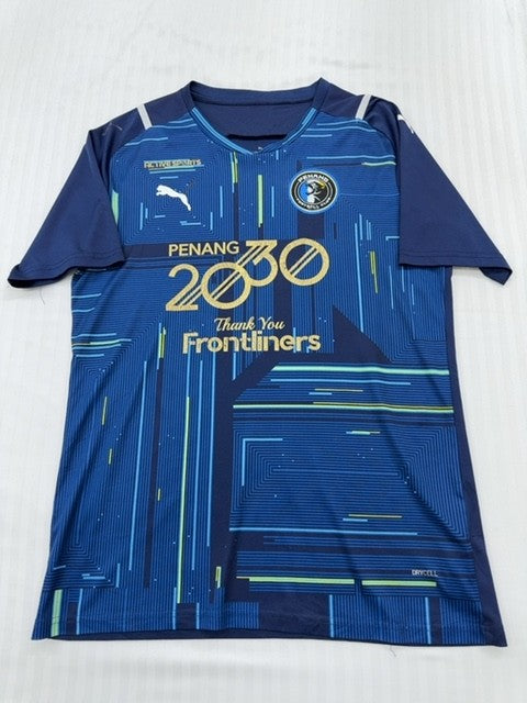 Puma Men's Blue Penang FC Home Jersey Short Sleeve M Drycell