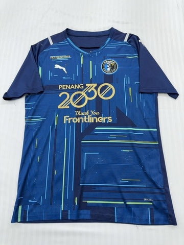 Puma Men's Blue Penang FC Home Jersey Short Sleeve M Drycell