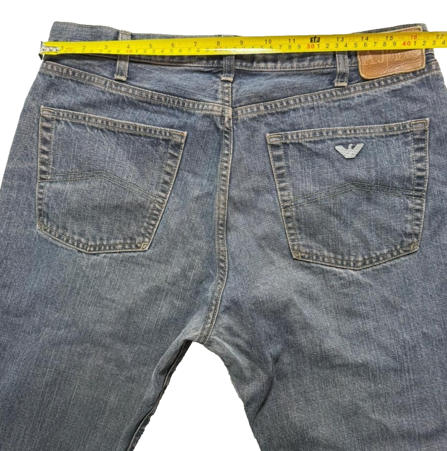 Men's Button Armani Logo Danim Jeans Size 44