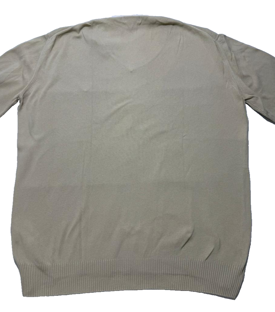 Gant Men's Beige Lightweight V Neck Sweater XL