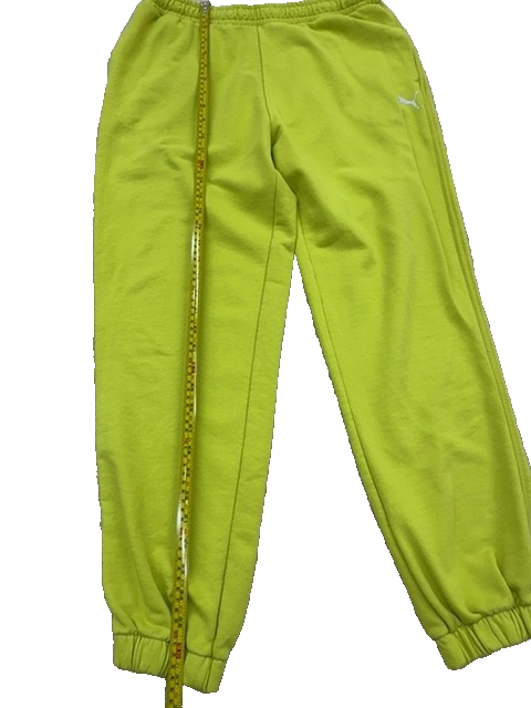 Puma Unisex Green Fleece Jogger Sweatpants Size L Relaxed Fit