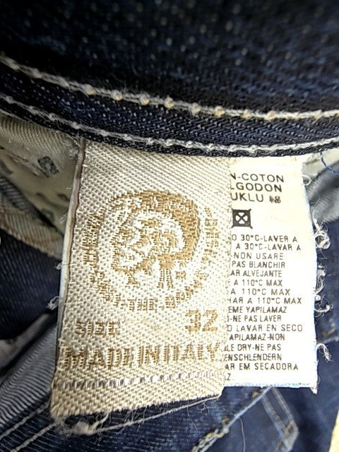 Diesel Dughan Straight Leg Jeans Men 28 Dark Blue 5 Pocket Button Fly
