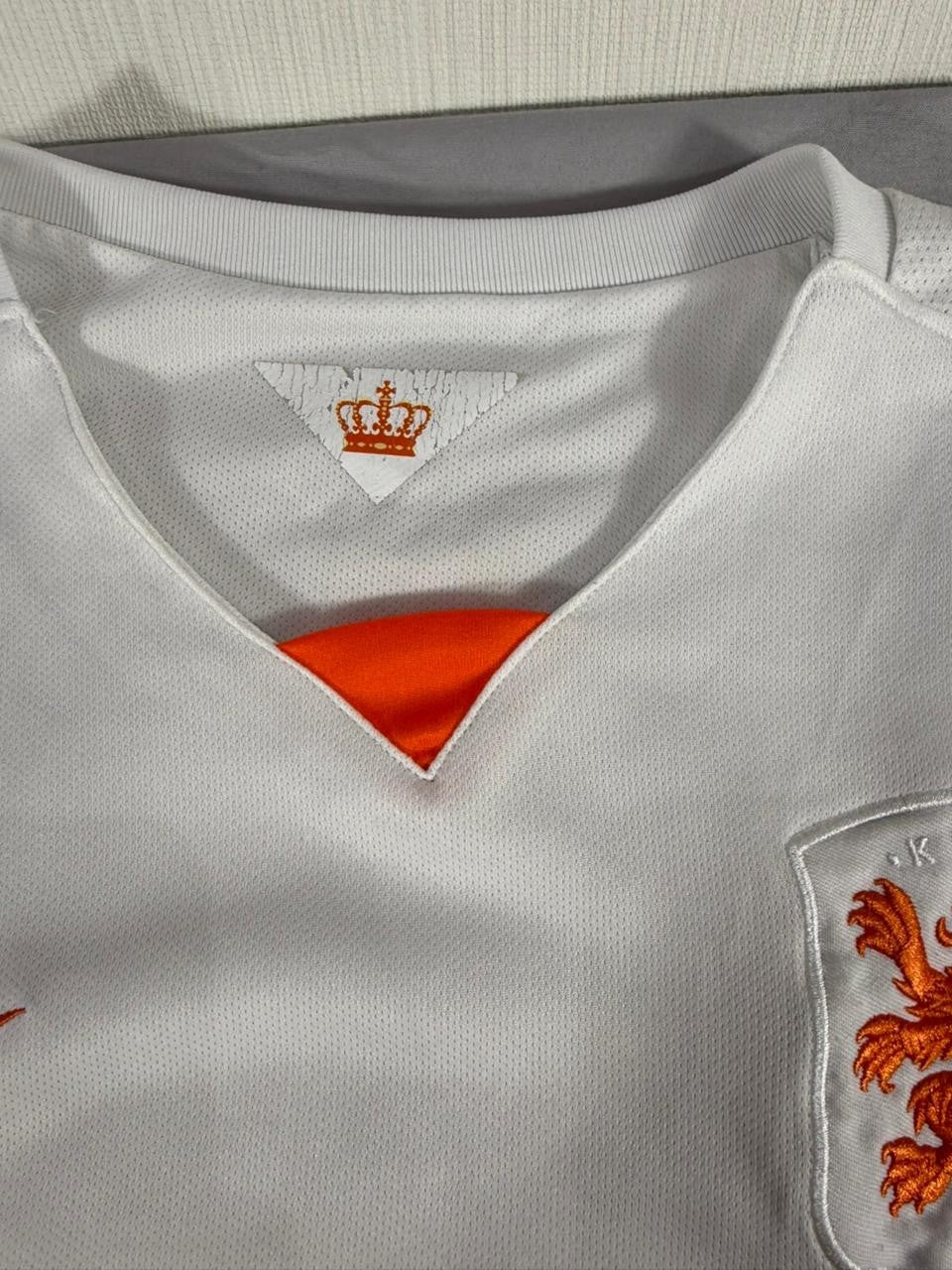 Nike Netherlands National Team Jersey White Orange Lion Dri-FIT Football Shirt