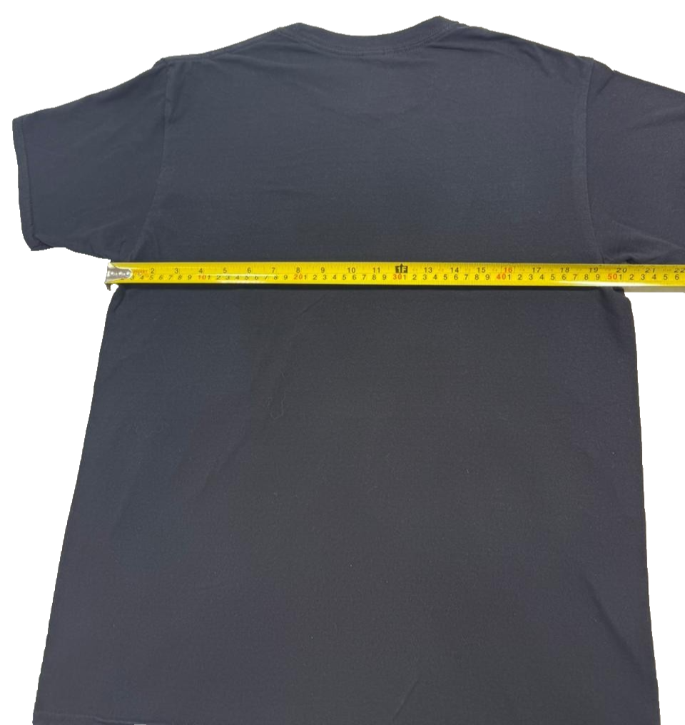Champion Men's Black Script Logo Graphic T-Shirt Short Sleeve L