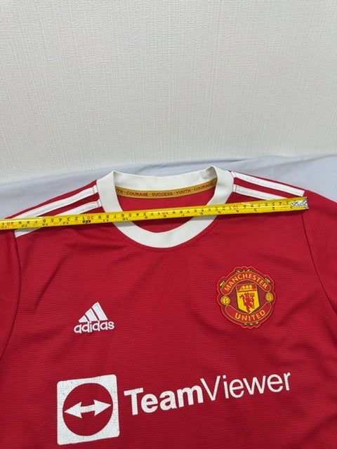Adidas Unisex Red Jersey XL Short Sleeve Crewneck 100% Polyester