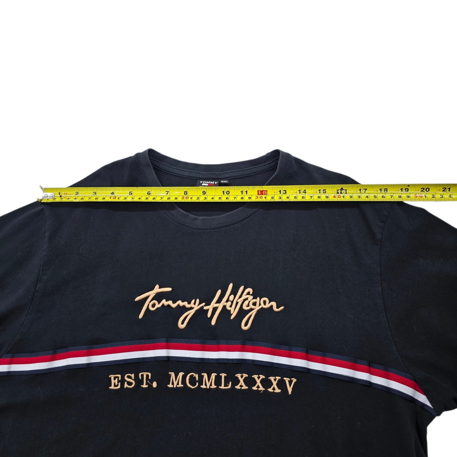 Tommy Hilfiger Men Black T-Shirt size XXL product image 4