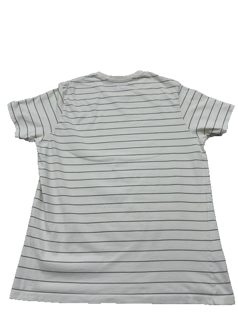 Levi's White Gray Striped Short Sleeve Crew Neck T-Shirt XL