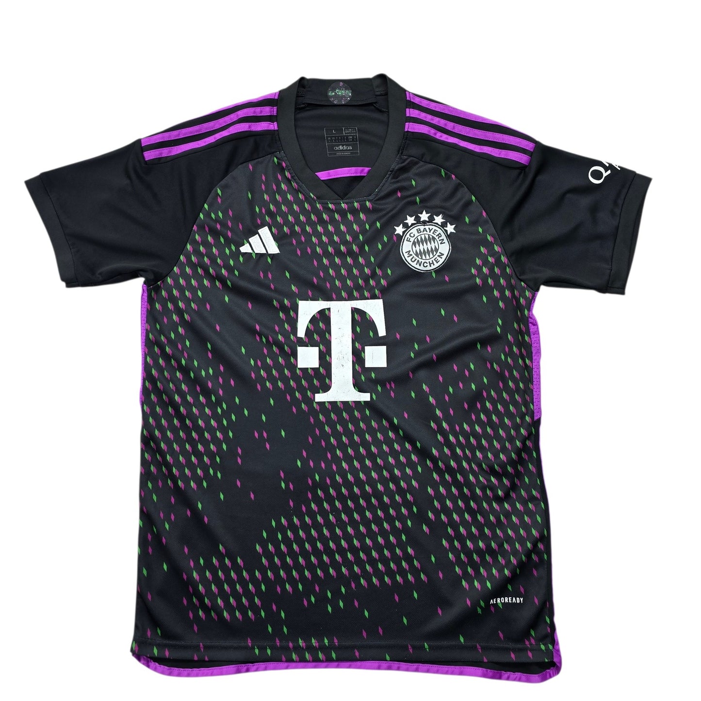 Adidas Men's Black FC Bayern Away Soccer Jersey L New