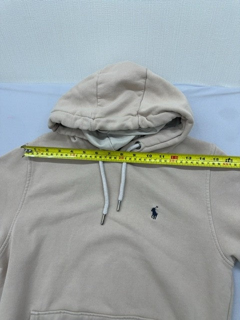 Polo Ralph Lauren Men's Beige Cotton Hoodie Pullover Size S