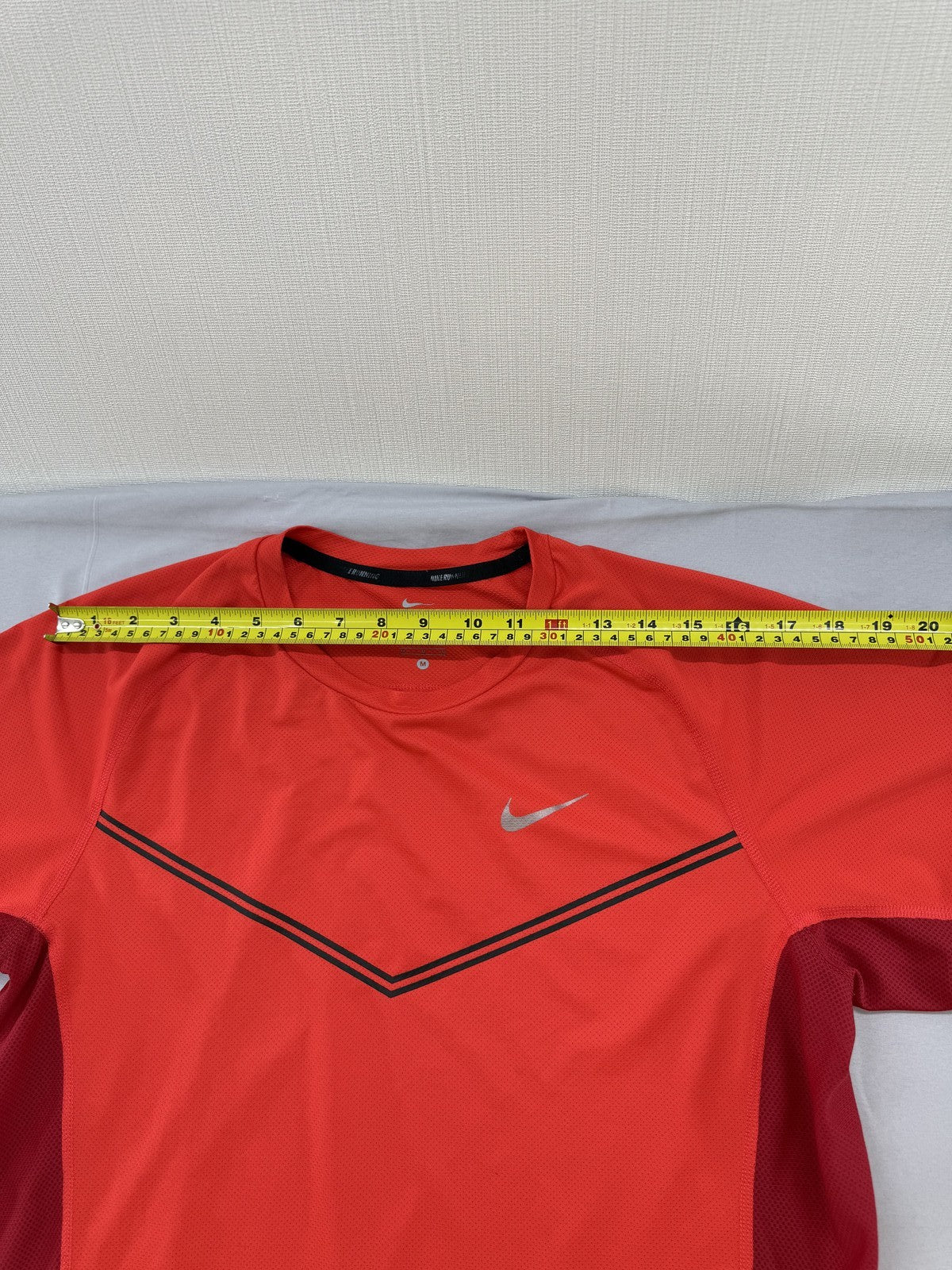 Nike Men's Red Dri-FIT Crewneck T-Shirt M Thailand Short Sleeve