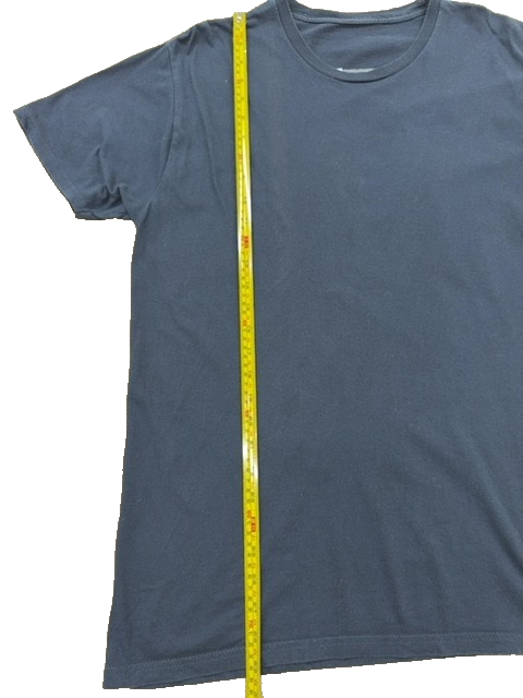 Gildan Men's T-Shirt L Black Short Sleeve Graphic Print Crewneck Cotton