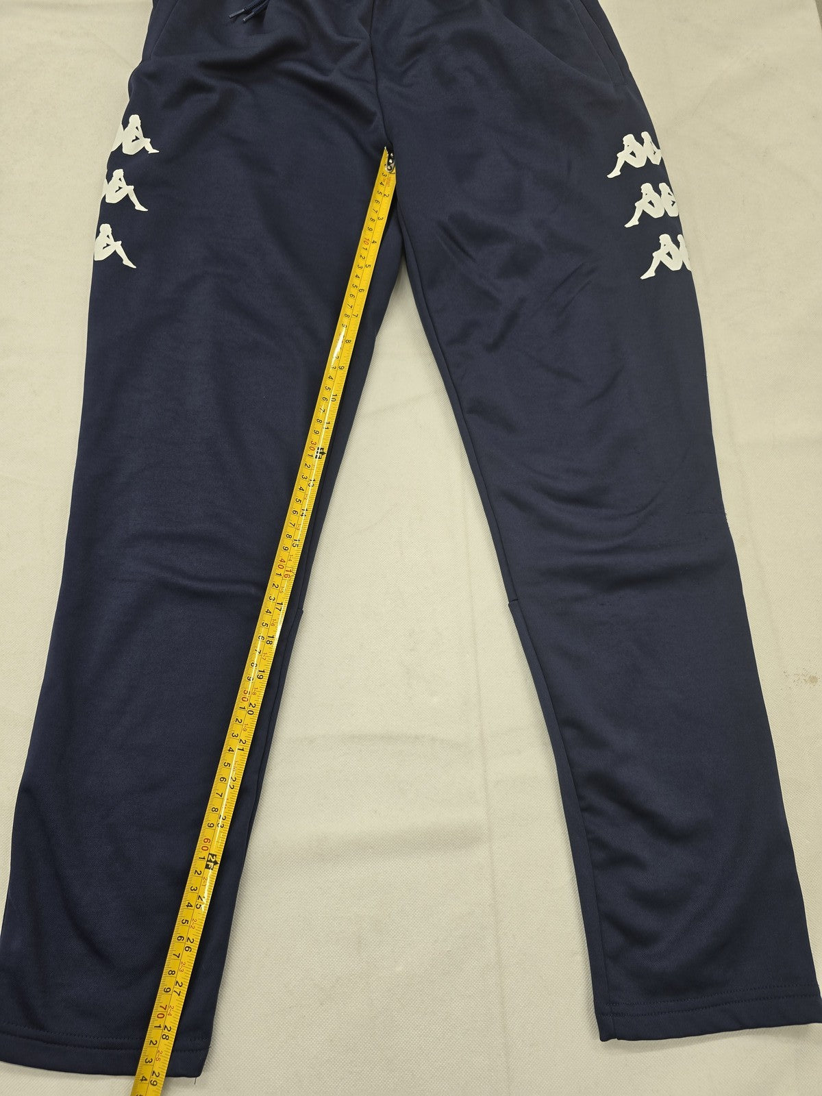 Kappa Navy Track Pants Men's Large Polyester Elastic Waistband