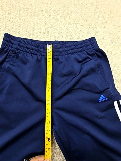 Adidas Men's Navy Stripe Track Pants Size L