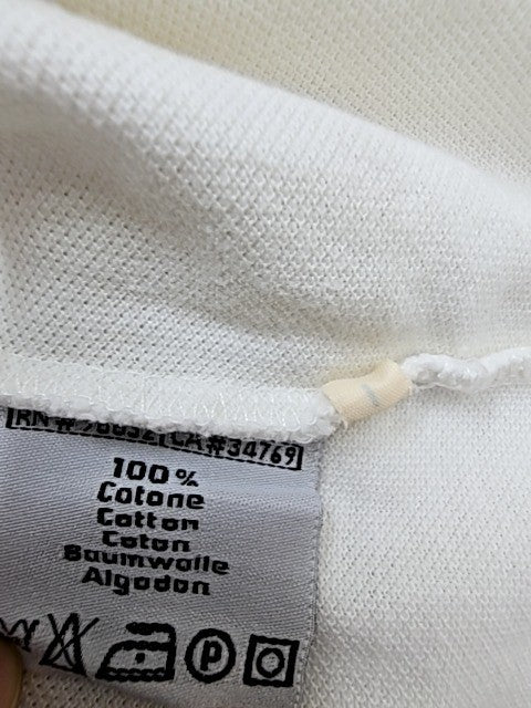 Robe di Kappa Men's White Cotton Polo Shirt Large Omini Logo
