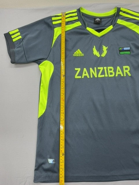 Adidas Zanzibar National Team Soccer Jersey Unisex 2XL Black Yellow Vintage