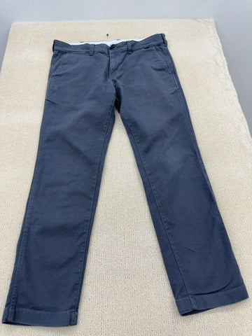 Dickies Men's Navy Industrial Chino Pants W34 L32 Vintage Straight