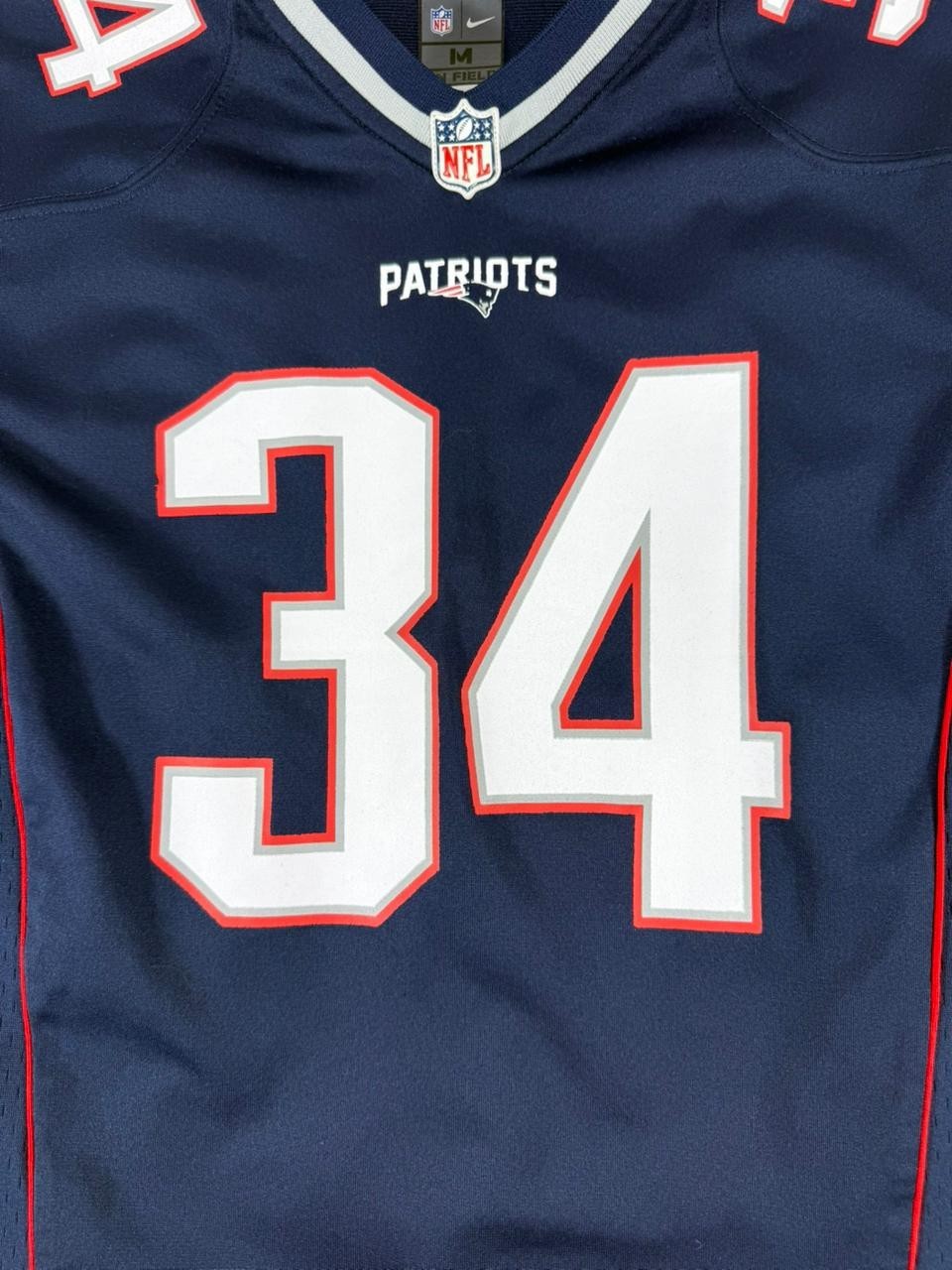 New England Patriots #34 Nike On Field NFL Football Jersey Navy Blue Youth
