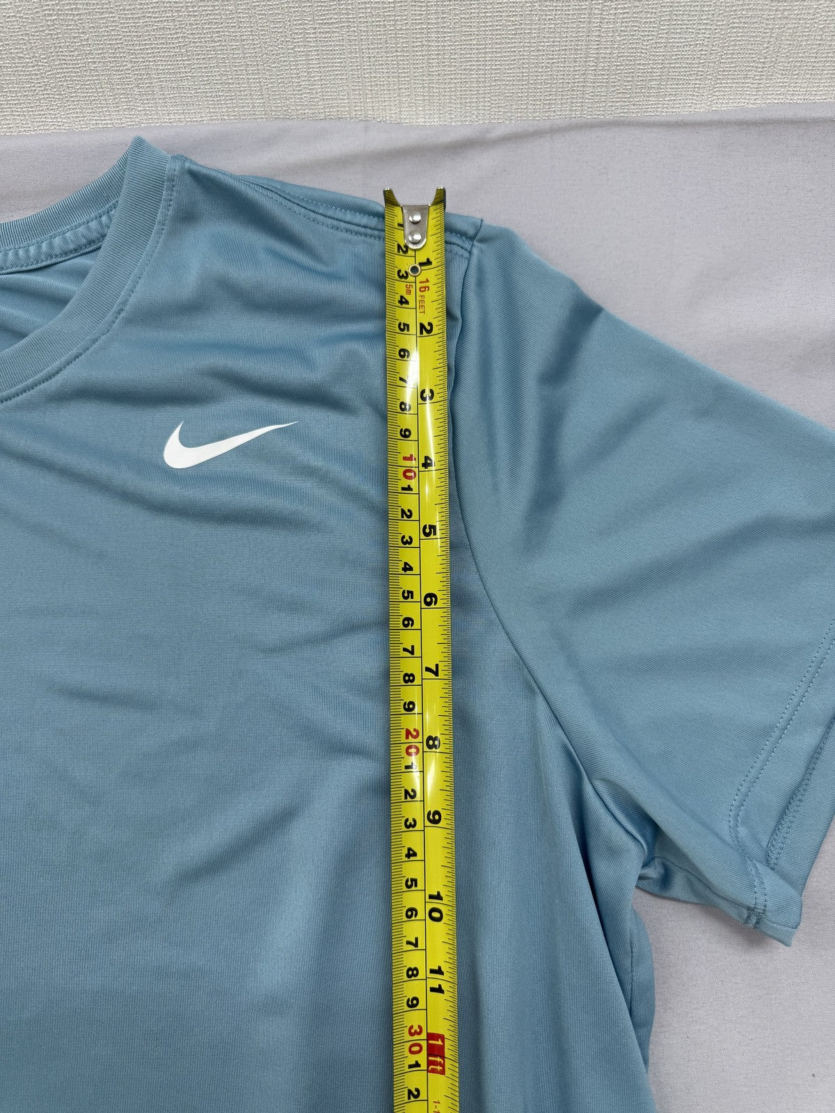 Nike Dri-FIT Men's Fitness Tee XXL Light Blue Swoosh