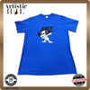 Nike Unisex Blue T-Shirt – Size 2XL, Embroidered, Short Sleeve
