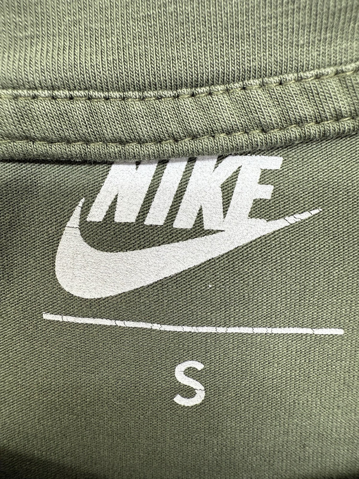 Nike Green Oversized Short Sleeve Cotton T-Shirt S Unisex