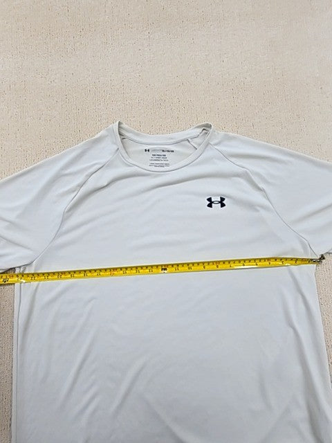 Under Armour Team Tech Men's XL White Short Sleeve T-Shirt Loose Fit