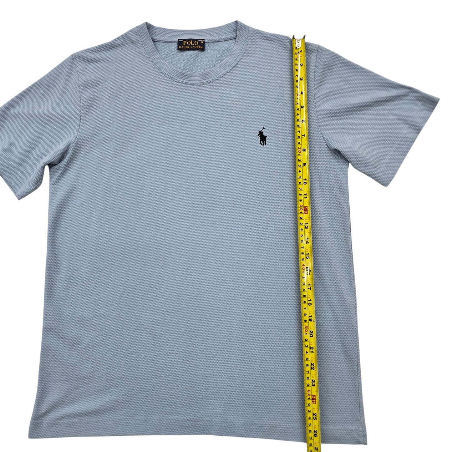 Polo Ralph Lauren Men's Light Blue T-Shirt Size M Short Sleeve Logo