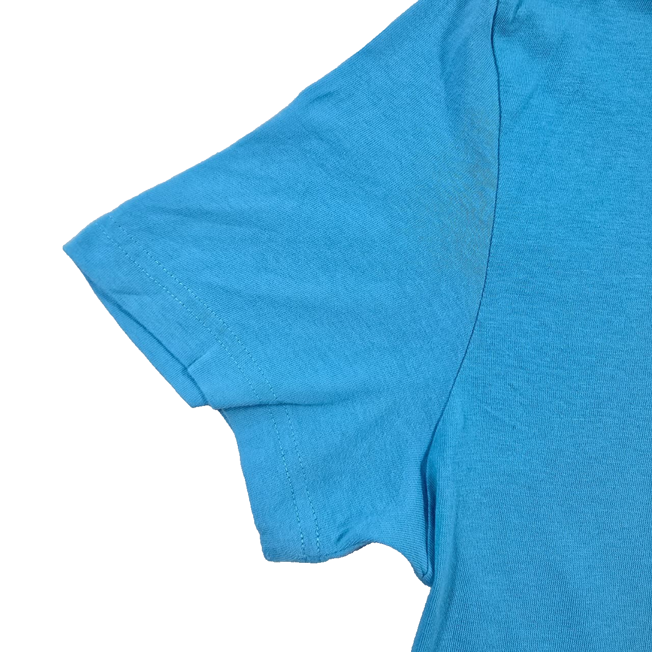 Adidas Three Stripes T-Shirt Baby Blue Short Sleeve Crewneck Cotton Tee Logo M
