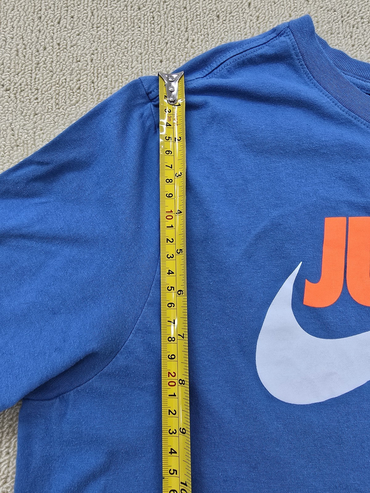 Nike Blue L Short Sleeve Crew Neck T-Shirt Unisex Adult