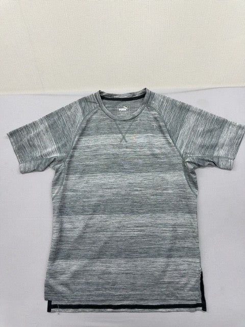 Puma Unisex Gray T-Shirt – Size XS, Short Sleeve, Crew Neck