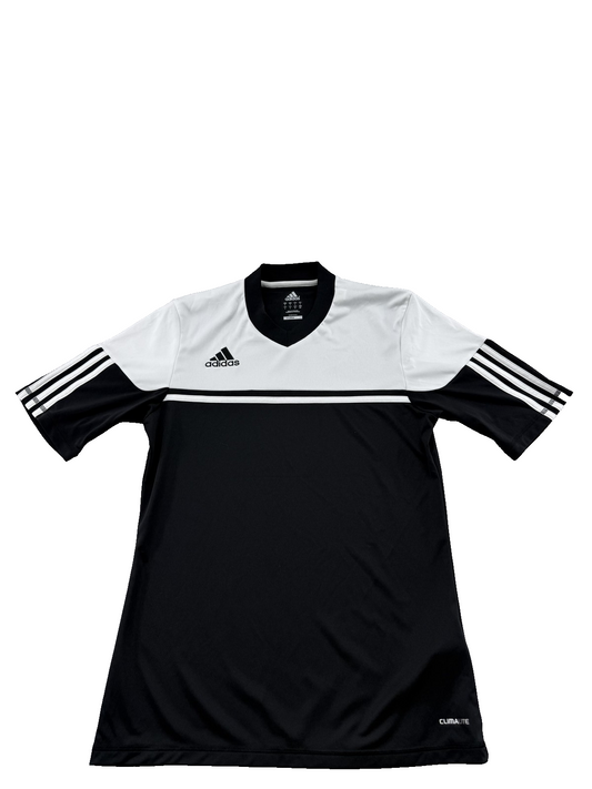 Adidas Unisex Black Jersey – Size S, One-off pre-loved from Artistic, Striped