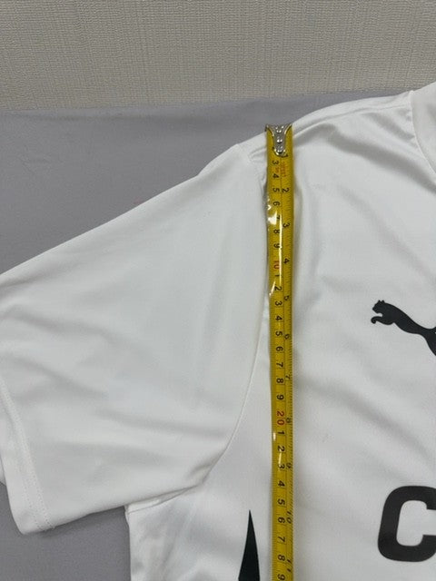 Puma Men's White Soccer Jersey L 2024 Short Sleeve New