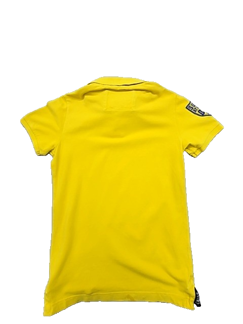 Superdry Men's Yellow Short Sleeve Polo Shirt Small