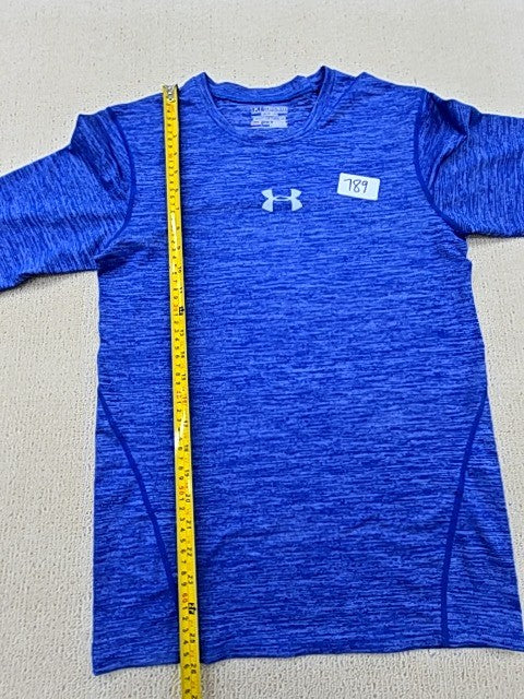 Under Armour Men's HeatGear Compression Long Sleeve Blue XL