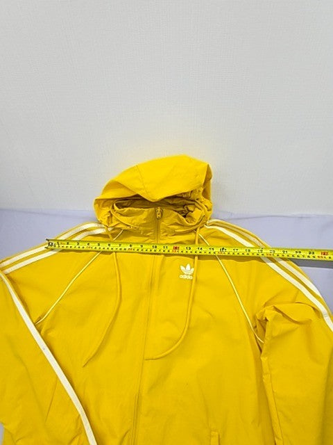 Adidas Originals Yellow 3-Stripes Pullover Hoodie Men's S Regular