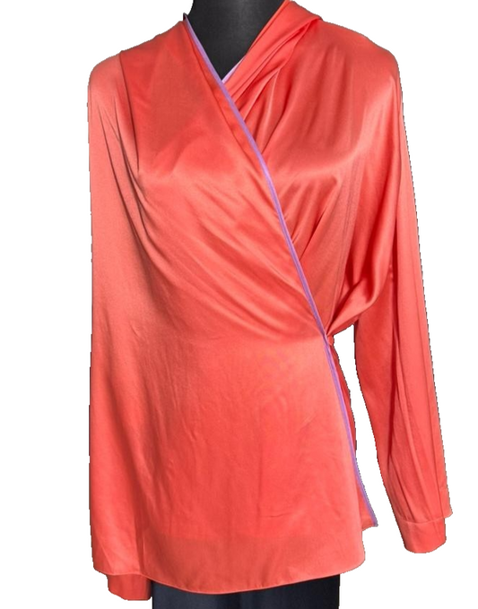 Giorgio Armani Women's Orange Top – Size 42, Hooded – Ref E410C